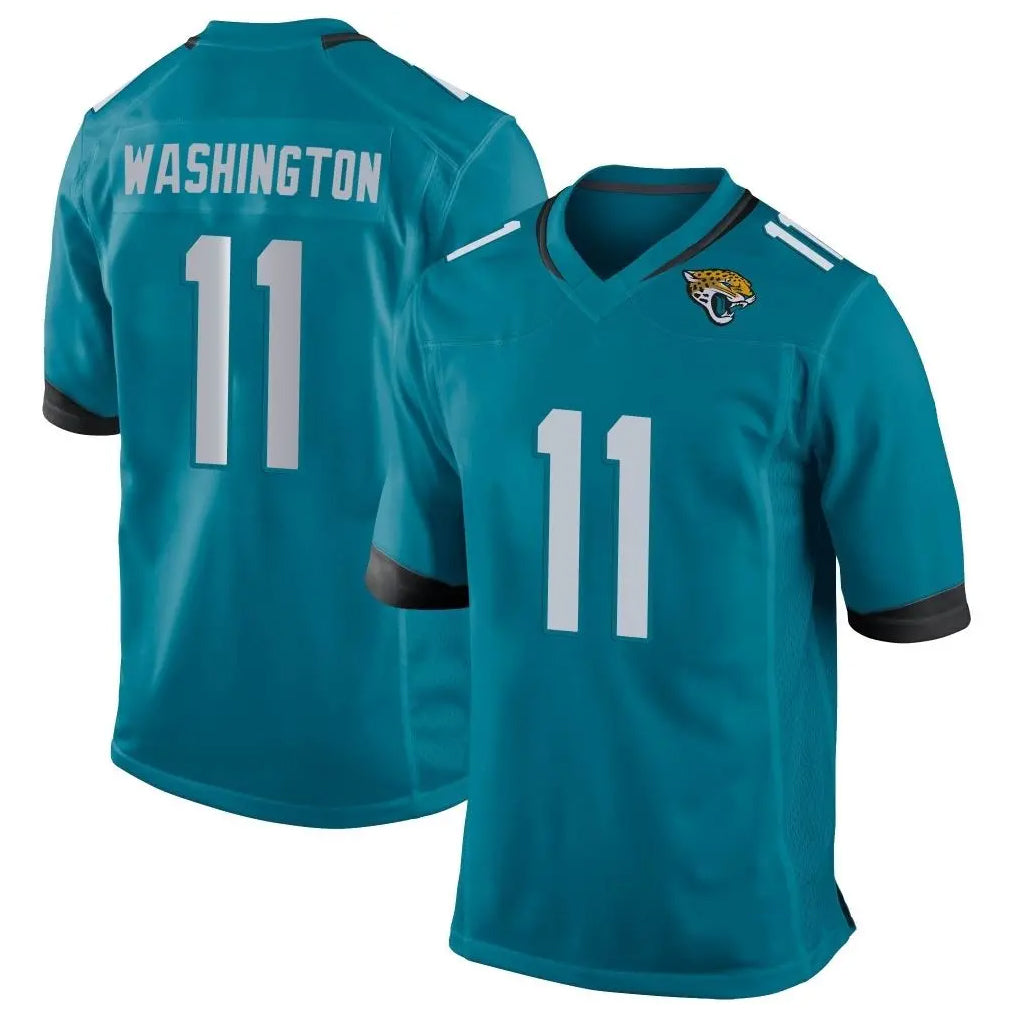 J.Jaguars #11 Parker Washington Player Teal Home Game Odoa Stitched Jerseys
