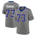 B.Bills #73 Dion Dawkins Player Gray Nickel City Home Game Odoa Stitched Jerseys