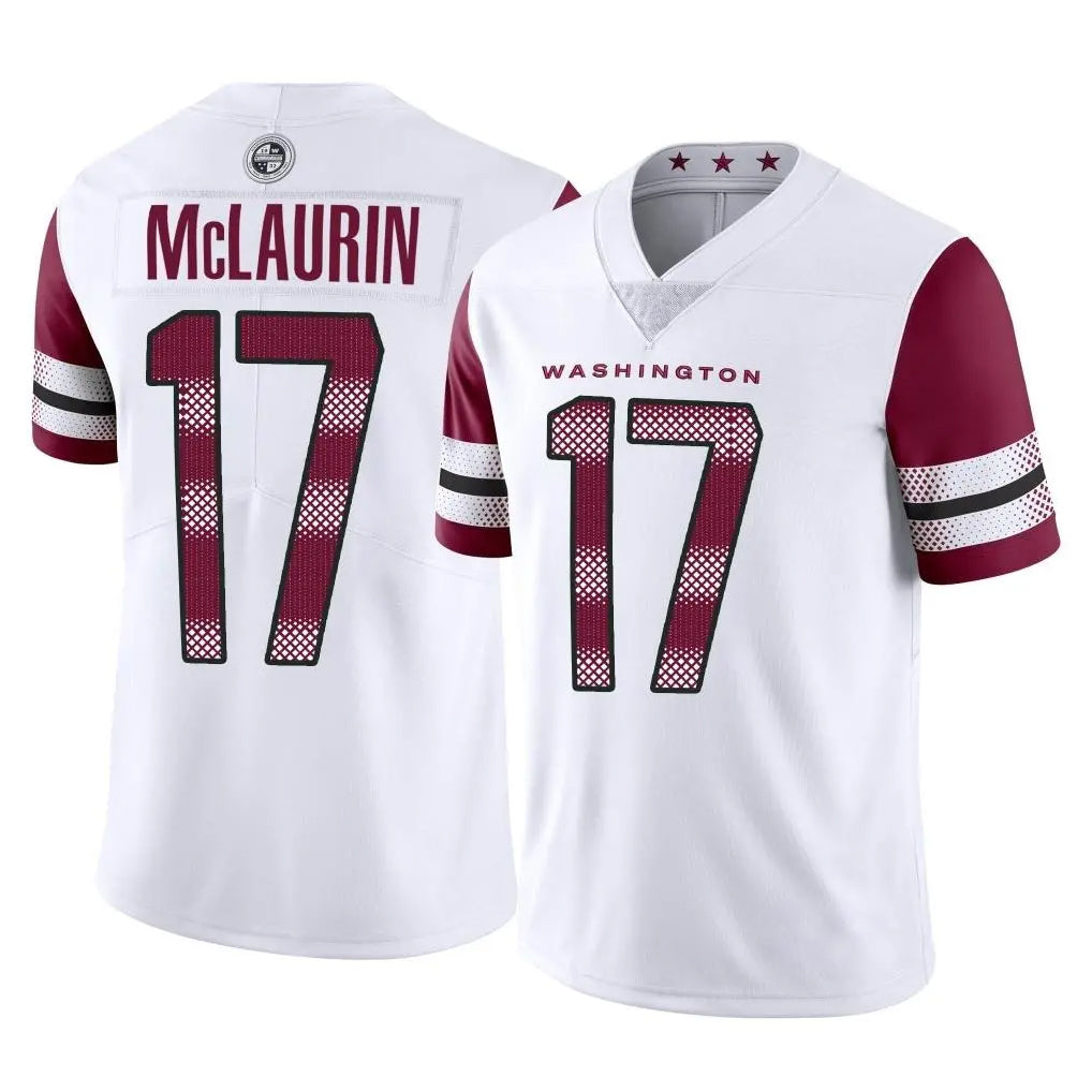 W.Commanders #17 Terry Mclaurin Player White Limited Vapor Home Game Odoa Stitched Jerseys