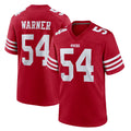 SF.49ers #54 Fred Warner Player Red Game Home Odoa Stitched Jerseys
