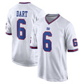 NY.Giants #6 Jaxson Dart Player White Game Home Odoa Stitched Jerseys