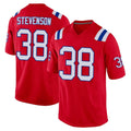 NE.Patriots #38 Rhamondre Stevenson Player Red Home Game Odoa Stitched Jerseys