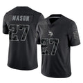 M.Vikings #27 Jordan Mason Player Black Reflective LImited Home Game Odoa Stitched Jerseys