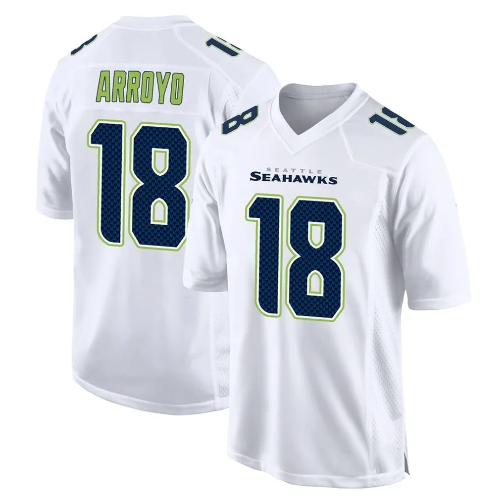 S.Seahawks #18 Elijah Arroyo Player White Tundra Fashion Home Game Odoa Stitched Jerseys