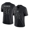 C.Bengals #66 Dalton Risner Player Black Reflective Limited Game Odoa Stitched Jerseys