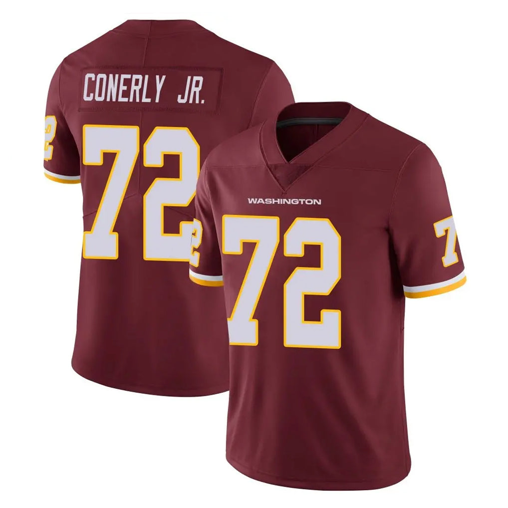 W.Commanders #72 Josh Conerly Jr. Player Burgundy Limited Team Color Vapor Untouchable Home Game Odoa Stitched Jerseys