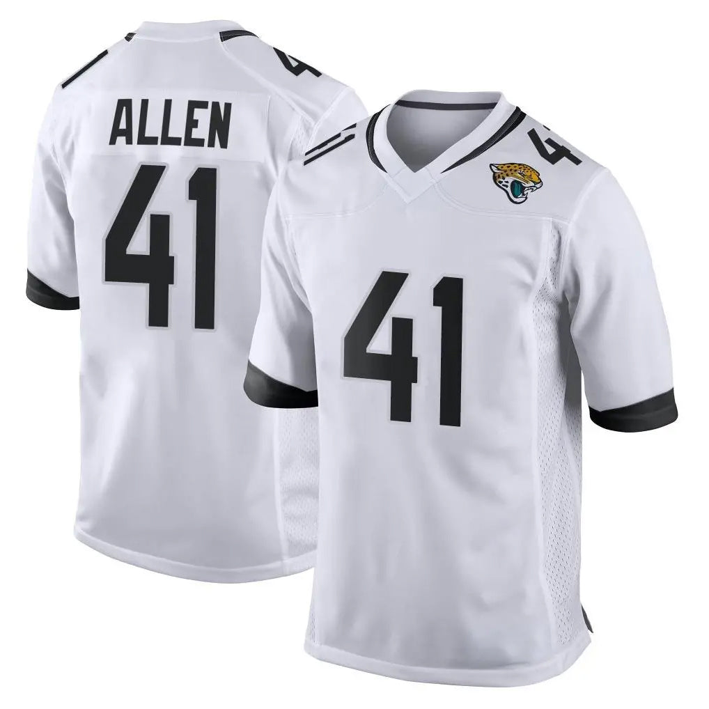 J.Jaguars #41 Josh Hines-Allen Player White Home Game Odoa Stitched Jerseys