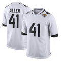 J.Jaguars #41 Josh Hines-Allen Player White Home Game Odoa Stitched Jerseys