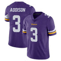 M.Vikings #3 Jordan Addison Player Purple Limited Vapor Untouchable Home Game Odoa Stitched Jerseys