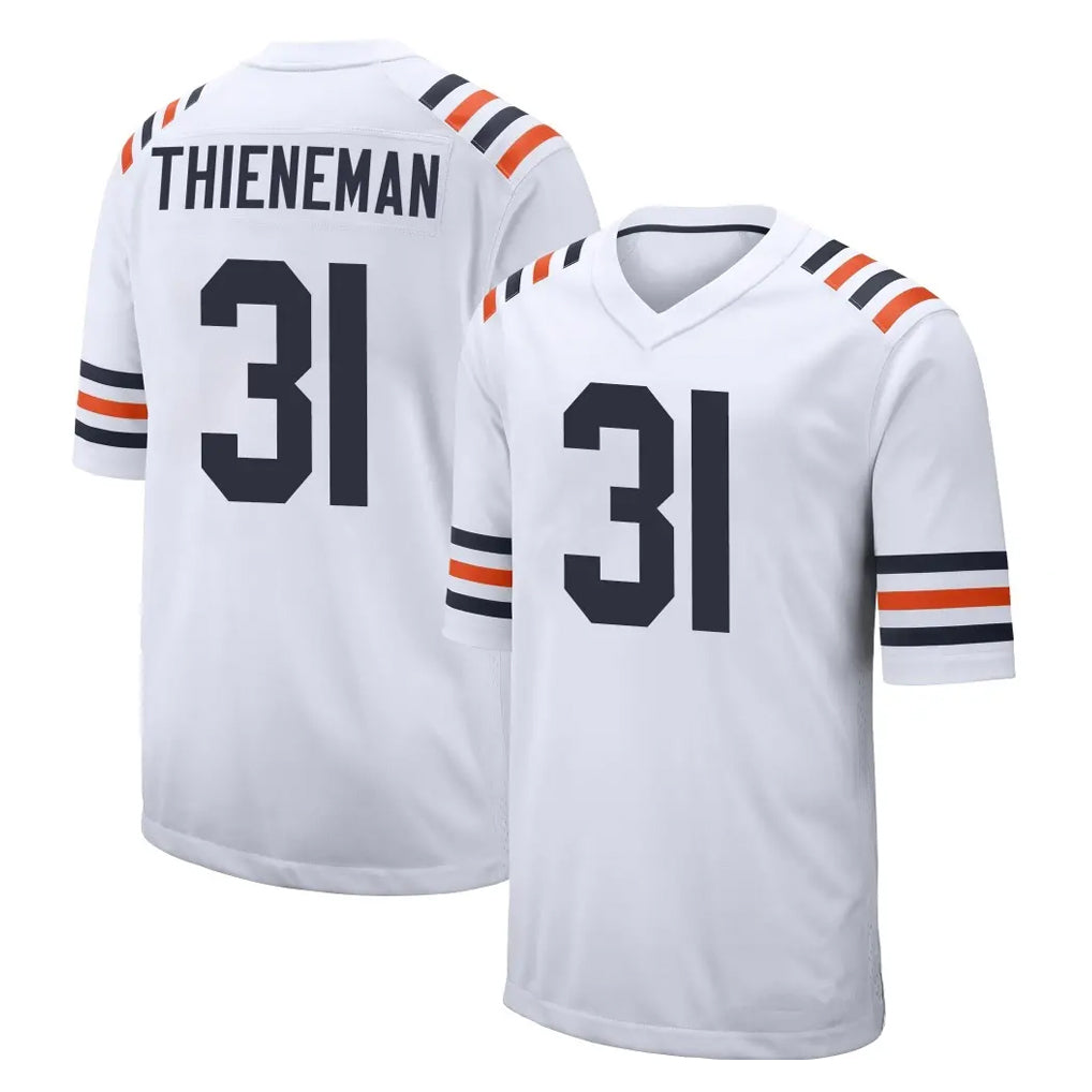 C.Bears #31 Dillon Thieneman Player White Classic Home Game Odoa Stitched Jerseys