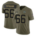 NY.Jets #66 Joe Tippmann Player Olive 2025 Salute To Service Limited Odoa Stitched Jerseys