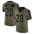 S.Seahawks #20 Julian Love Player Olive Salute To Service Limited Game Odoa Stitched Jerseys