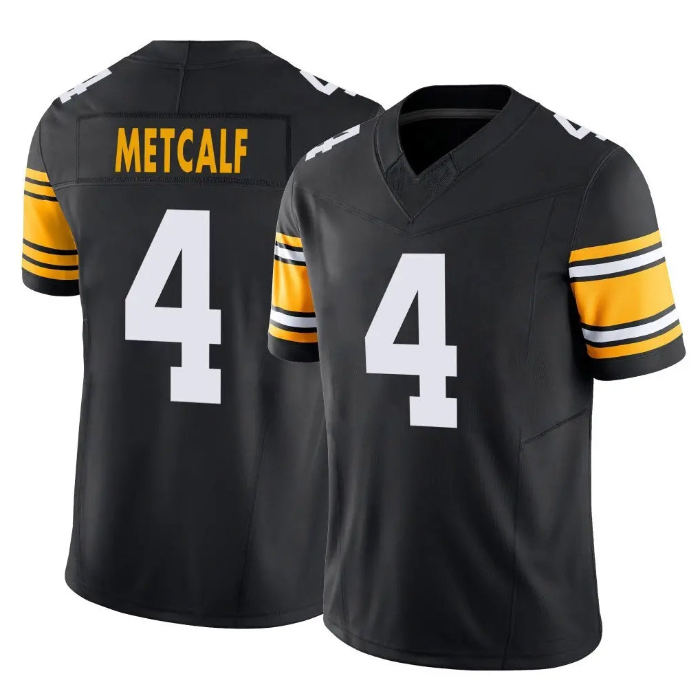 P.Steelers #4 DK Metcalf Player Black Limited Alternate Vapor F.U.S.E. Home Game Odoa Stitched Jerseys
