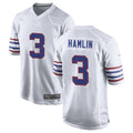 B.Bills #3 Damar Hamlin Player White Alternate Game Odoa Stitched Jerseys