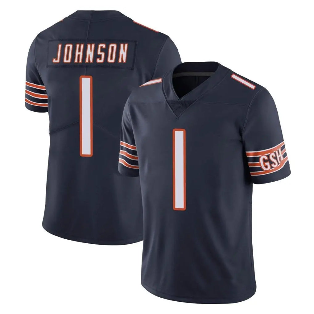 C.Bears #1 Jaylon Johnson Player Navy Vapor Untouchable Limited Home Game Odoa Stitched Jerseys