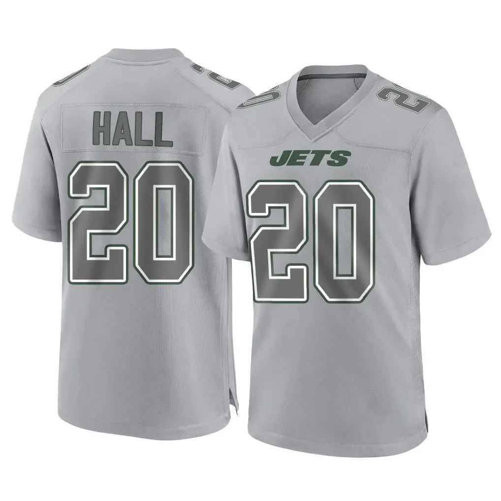 NY.Jets #20 Breece Hall Player Gray Limited Atmosphere Fashion Home Game Odoa Stitched Jerseys