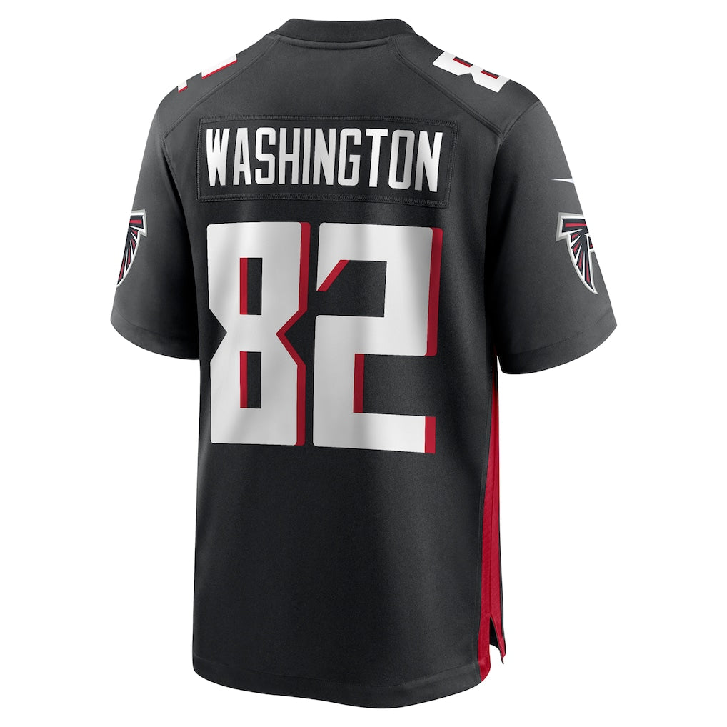 Odoa A.Falcons #82 Casey Washington Black Team Game Jersey