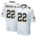 NO.Saints #22 Martin Emerson Jr. Player White Home Game Odoa Stitched Jerseys