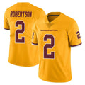 W.Commanders #2 Amik Robertson Player Gold Limited Color Rush Home Game Odoa Stitched Jerseys