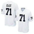 LV.Raiders #71 DJ Glaze Player White Home Game Odoa Stitched Jerseys