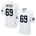 LV.Raiders #69 Adam Butler Player White Home Game Odoa Stitched Jerseys