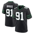 NY.Jets #91 Jowon Briggs Player Black Legacy Home Game Odoa Stitched Jerseys