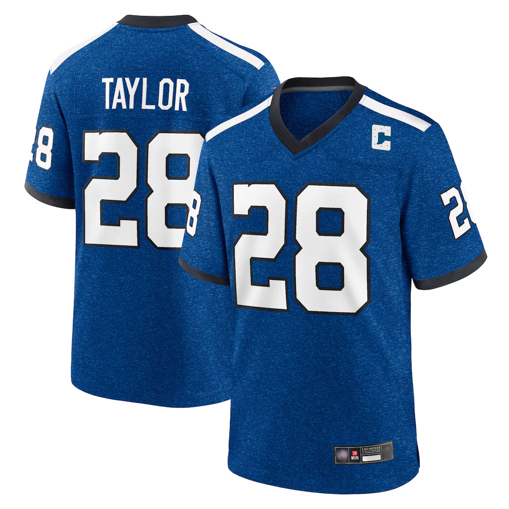 IN.Colts #28 Jonathan Taylor Player Royal Alternate Indiana Nights Home Game Odoa Stitched Jerseys