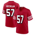 SF.49ers #57 Dre Greenlaw Player Red Limited Alternate Home Game Odoa Stitched Jerseys