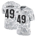 C.Bengals #49 Barrett Carter Player Arctic Camo Salute to Service Limited Odoa Stitched Jerseys