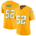 LA.Chargers #52 Khalil Mack Player Gold Limited Vapor F.U.S.E. Home Game Odoa Stitched Jerseys