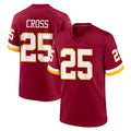 W.Commanders #25 Nick Cross Player Burgundy Game Home Odoa Stitched Jerseys