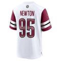 Odoa W.Commanders #95 Jer'Zhan Newton White Game Jersey