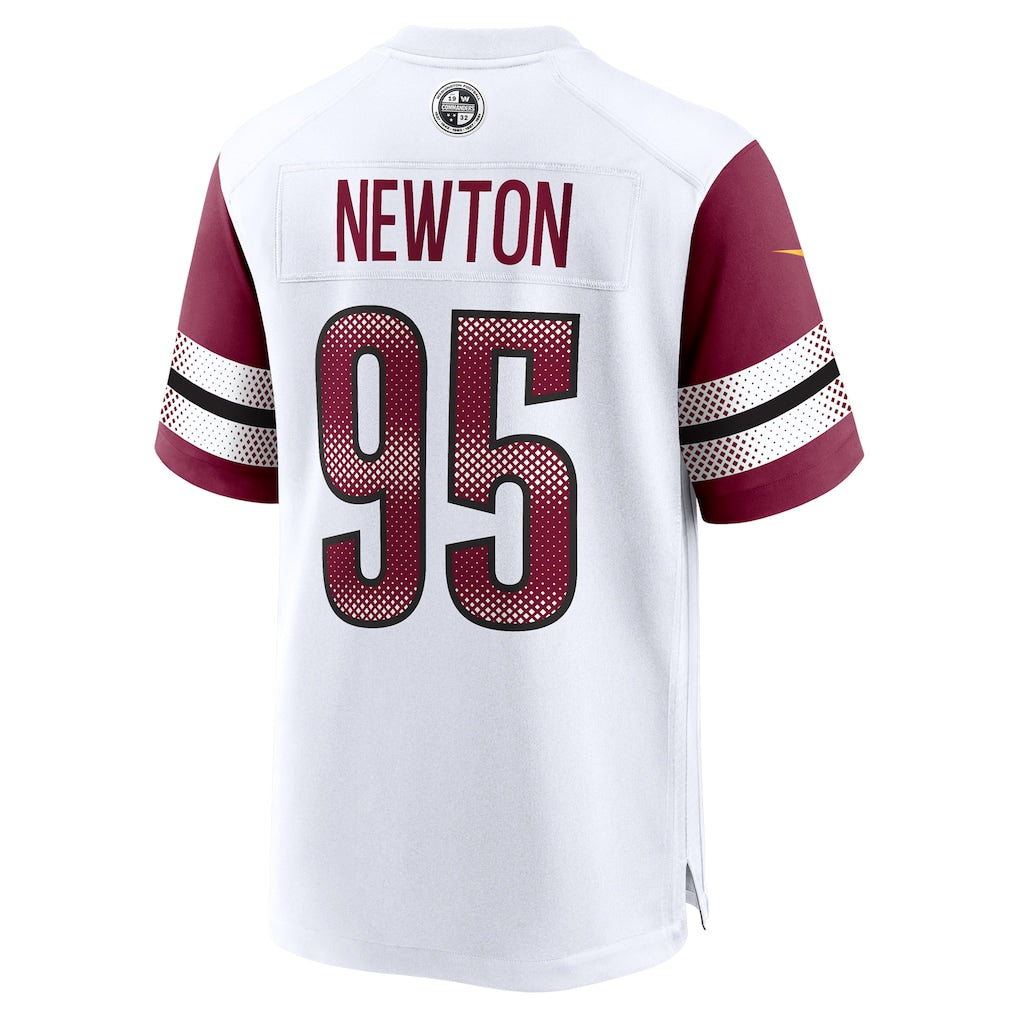 Odoa W.Commanders #95 Jer'Zhan Newton White Game Jersey