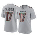 D.Broncos #17 Jaylen Waddle Player Gray Atmosphere Fashion Limited Game Odoa Stitched Jerseys