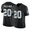 LV.Raiders #20 Isaiah Pola-Mao Player Black Limited Vapor F.U.S.E. Home Game Odoa Stitched Jerseys