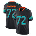 M.Dolphins #72 Jonah Savaiinaea Player Black Limited Pitch Rivalries Collection Home Game Odoa Stitched Jerseys