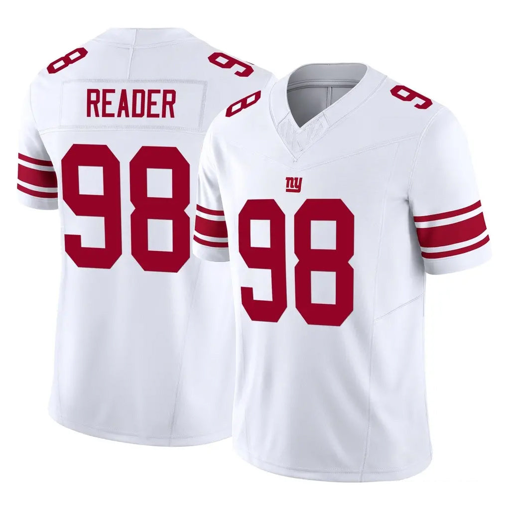 NY.Giants #98 DJ Reader Player White Limited Vapor F.U.S.E. Home Game Odoa Stitched Jerseys