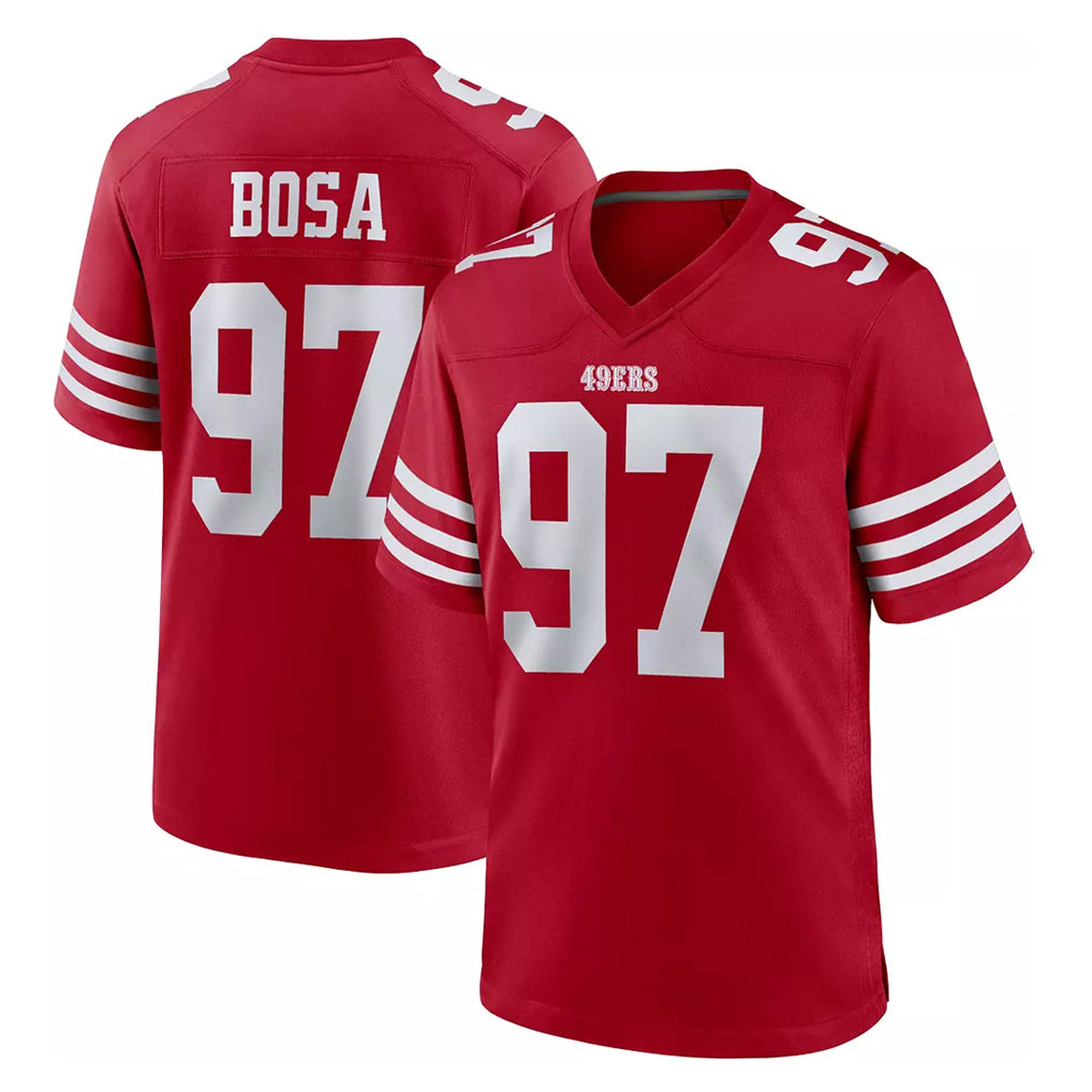 SF.49ers #97 Nick Bosa Player Red Game Home Odoa Stitched Jerseys