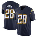 LA.Chargers #28 Kimani Vidal Player Navy Vapor F.U.S.E. Limited Home Game Odoa Stitched Jerseys