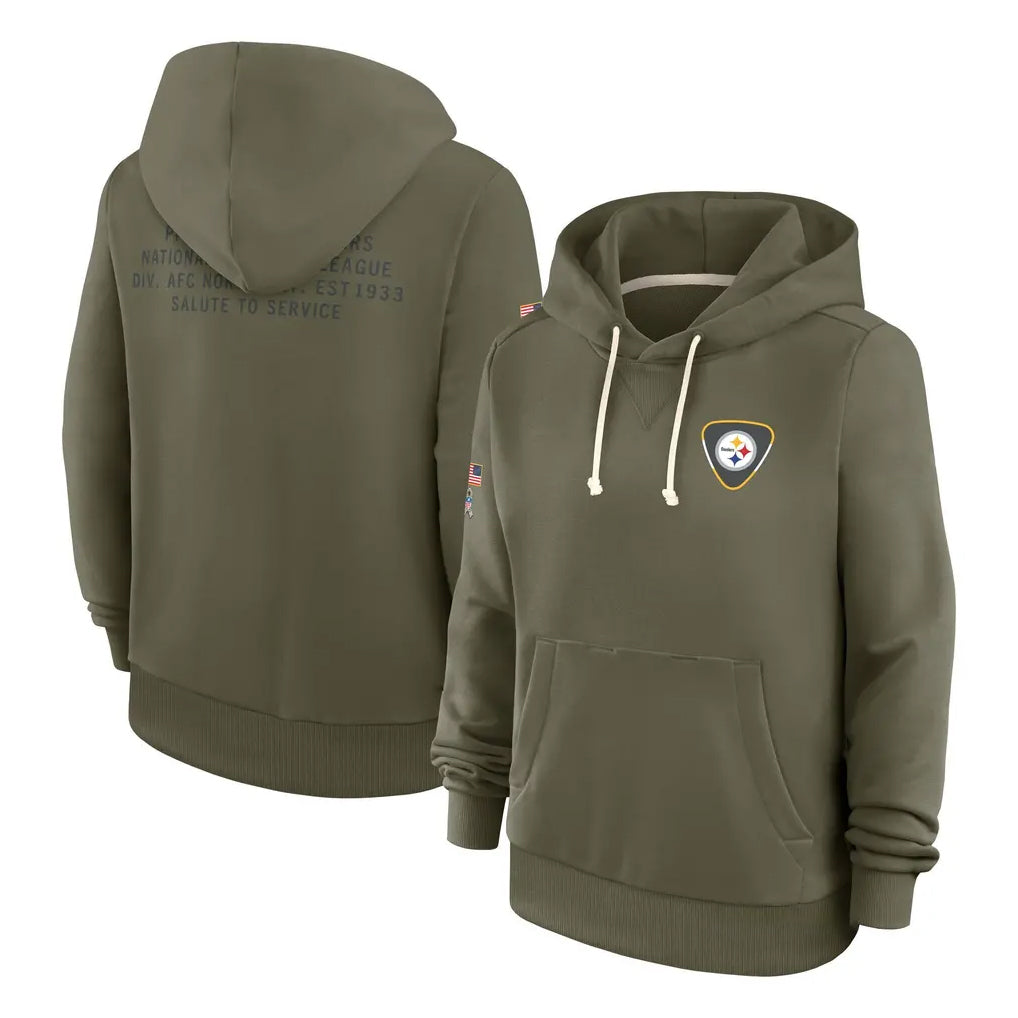 P.Steelers ## Steelers Blank Player Olive Salute to Service Pullover Hoodies Limited Odoa Stitched Jerseys