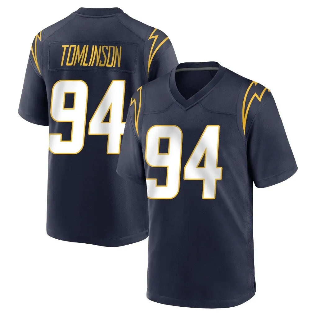 LA.Chargers #94 Dalvin Tomlinson Player Navy Home Game Odoa Stitched Jerseys