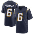 LA.Chargers #6 Denzel Perryman Player Navy Alternate Home Game Odoa Stitched Jerseys