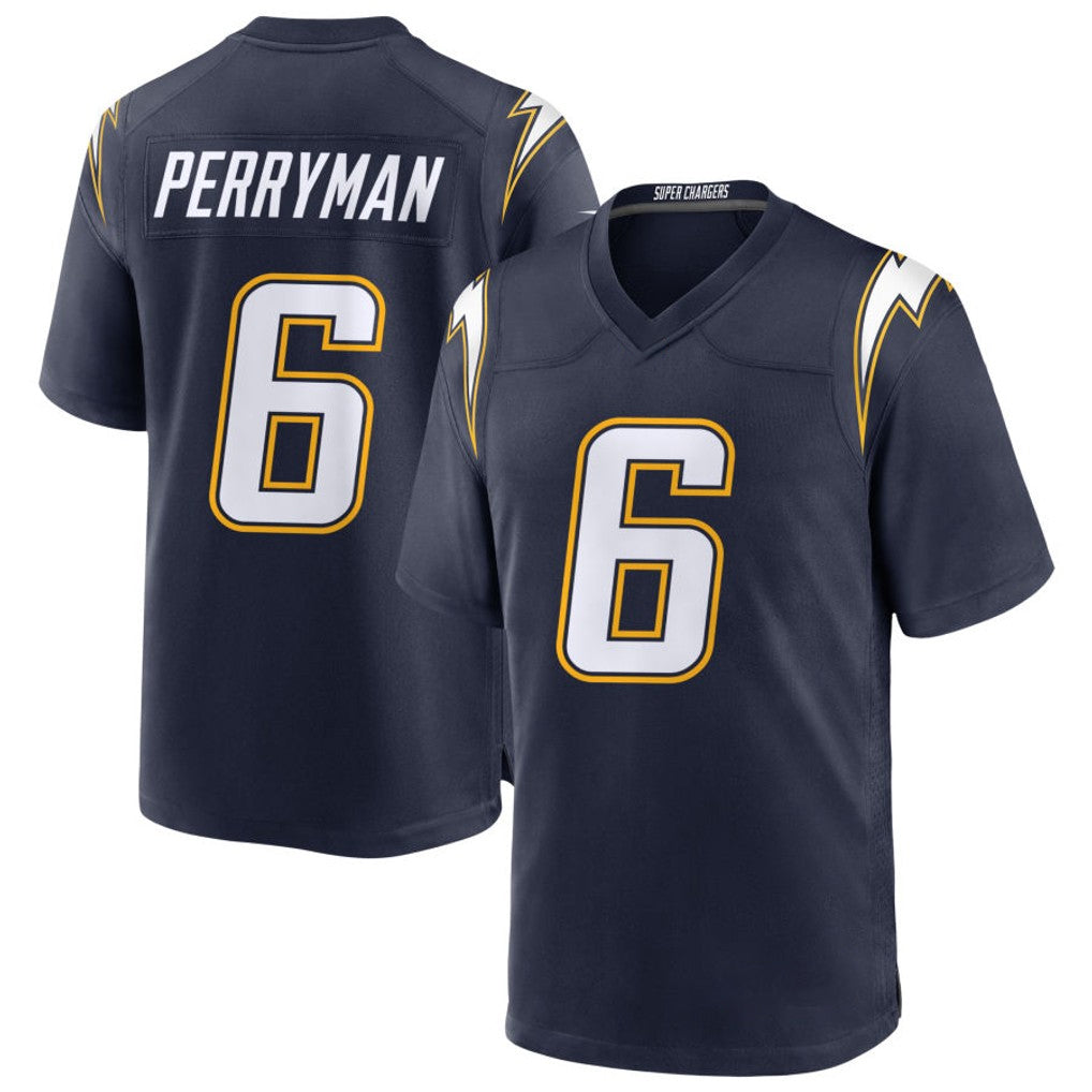 LA.Chargers #6 Denzel Perryman Player Navy Alternate Home Game Odoa Stitched Jerseys