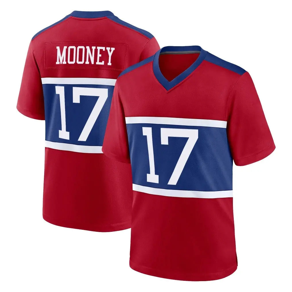 NY.Giants #17 Darnell Mooney Player Red Century Home Game Odoa Stitched Jerseys