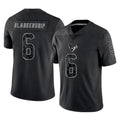 H.Texans #6 Reed Blankenship Player Black Reflective Limited Game Odoa Stitched Jerseys
