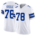 D.Cowboys #78 Terence Steele Player White Limited Vapor F.U.S.E. Home Game Odoa Stitched Jerseys