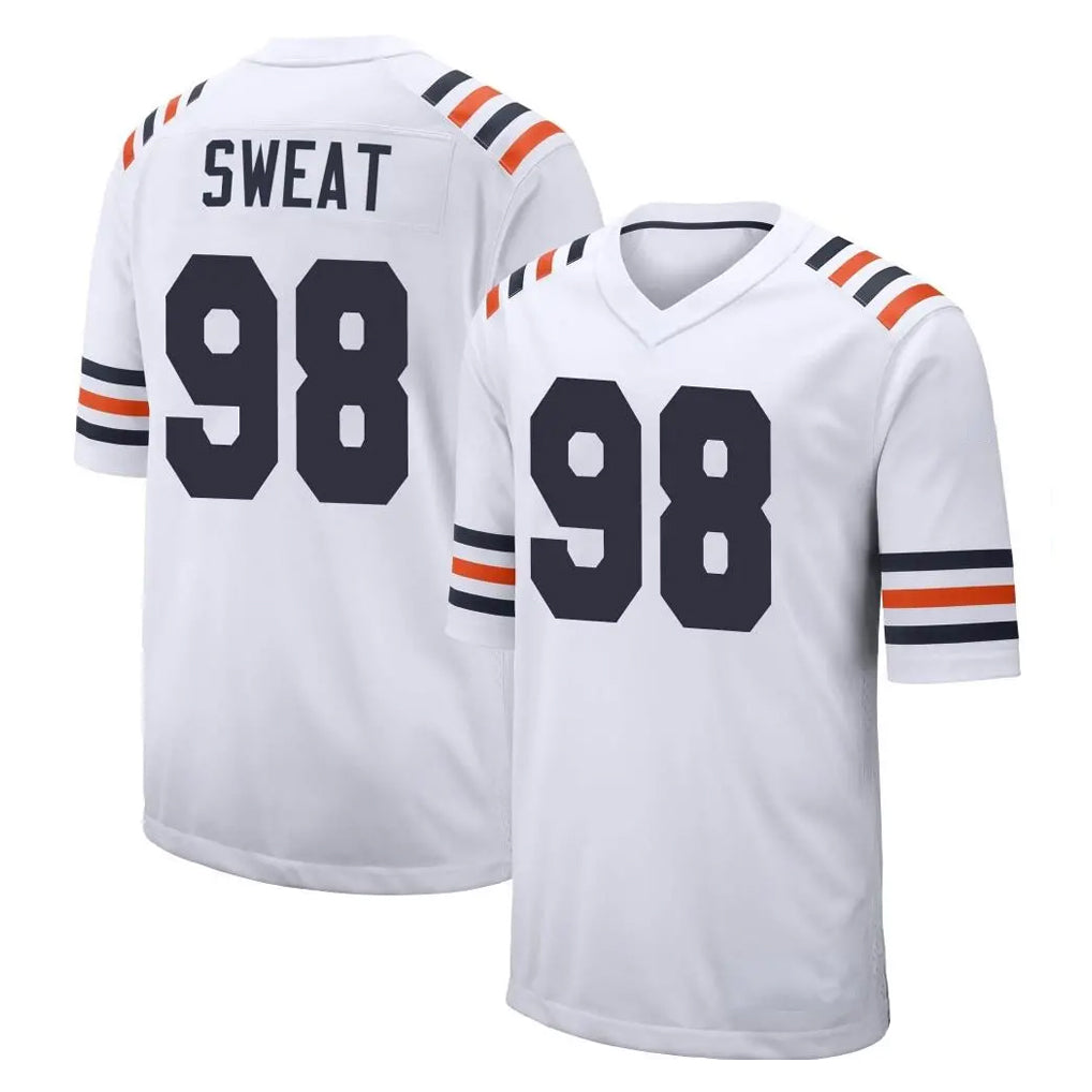 C.Bears #98 Montez Sweat Player White Classic Home Game Odoa Stitched Jerseys