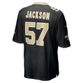 Odoa NO.Saints #57 Rickey Jackson Black Retired Player Jersey