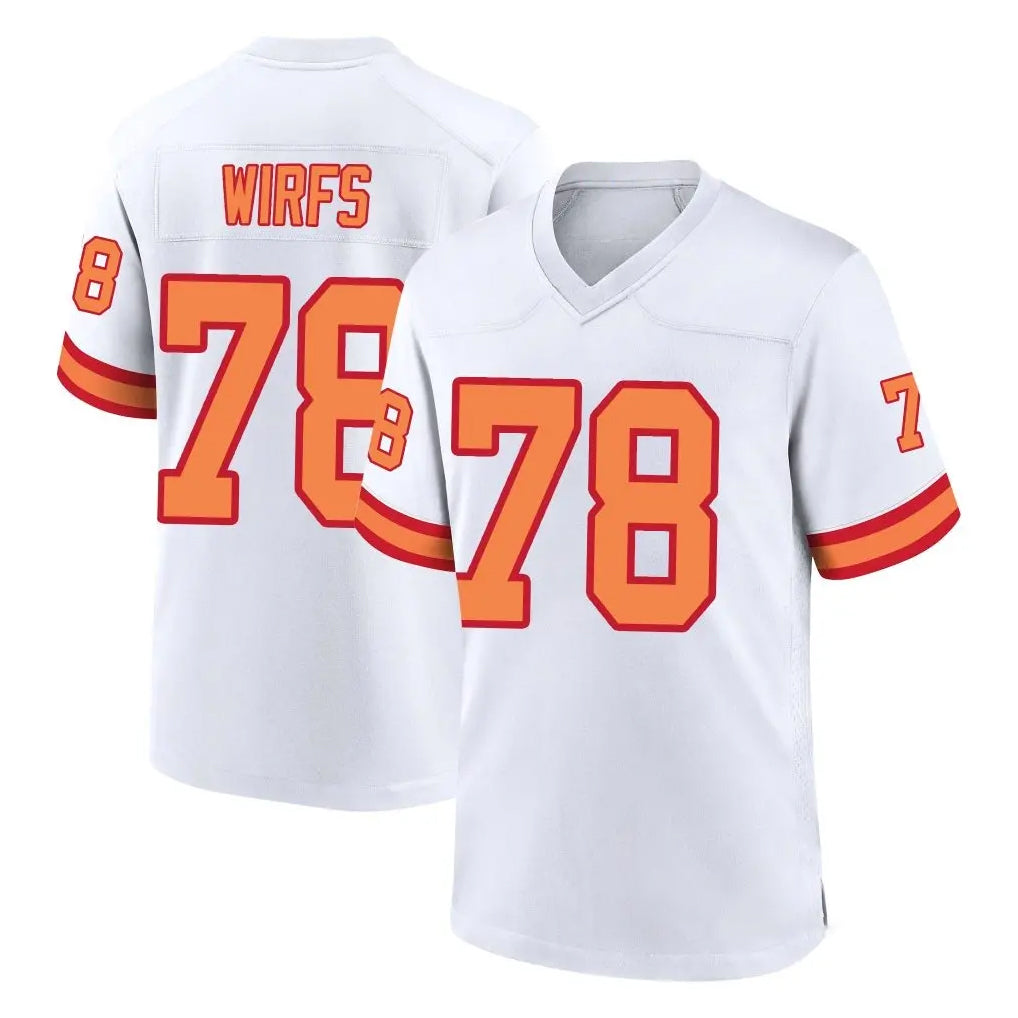 TB.Buccaneers #78 Tristan Wirfs Player White '76 Home Game Odoa Stitched Jerseys