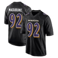 B.Ravens #92 Nnamdi Madubuike Player Black Carbon Fashion Home Game Odoa Stitched Jerseys